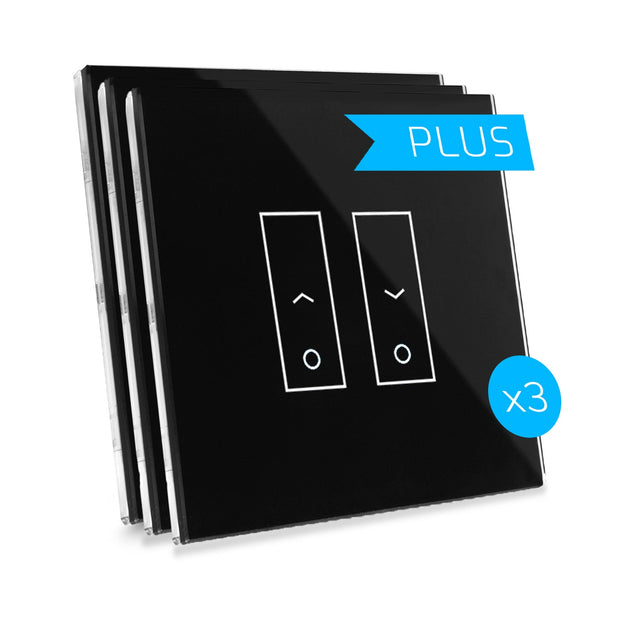 E2S PLUS Connected-Schalter für Markisen und Rollläden - blaue Farbe, 2 Touch-Tasten