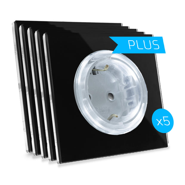 Set mit 5 Steckdosen ODE PLUS wifi Stromverbrauch - Modernes Design in 5 verschiedenen Farben.